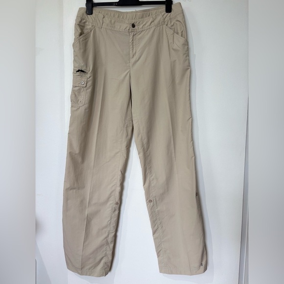 🎉4/30$🎉 Columbia Beige Nylon Outdoor Pants - Size 14 Long - Picture 1 of 11